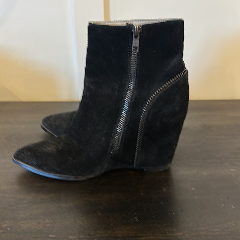 Black Wedge Bootie - Picture 2 of 2